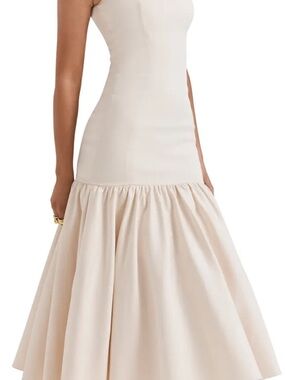 House of CB Cream Strapless Mermaid Gown